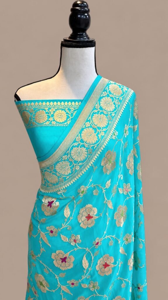 Floral Embroidered Saree