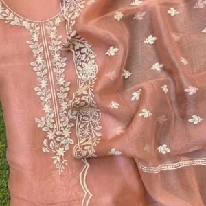 Organza silk embroidery Suits