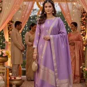 Cotton Silk Suit