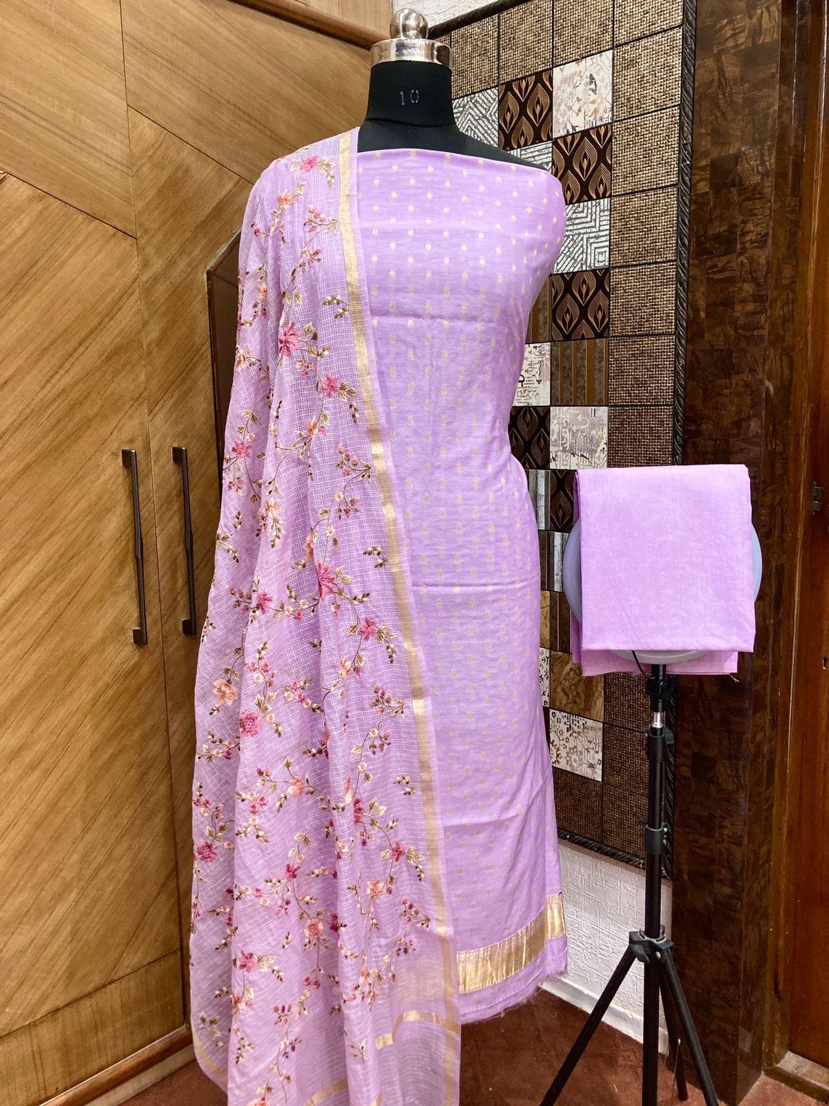 Floral Cotton Suit Set - Image 2