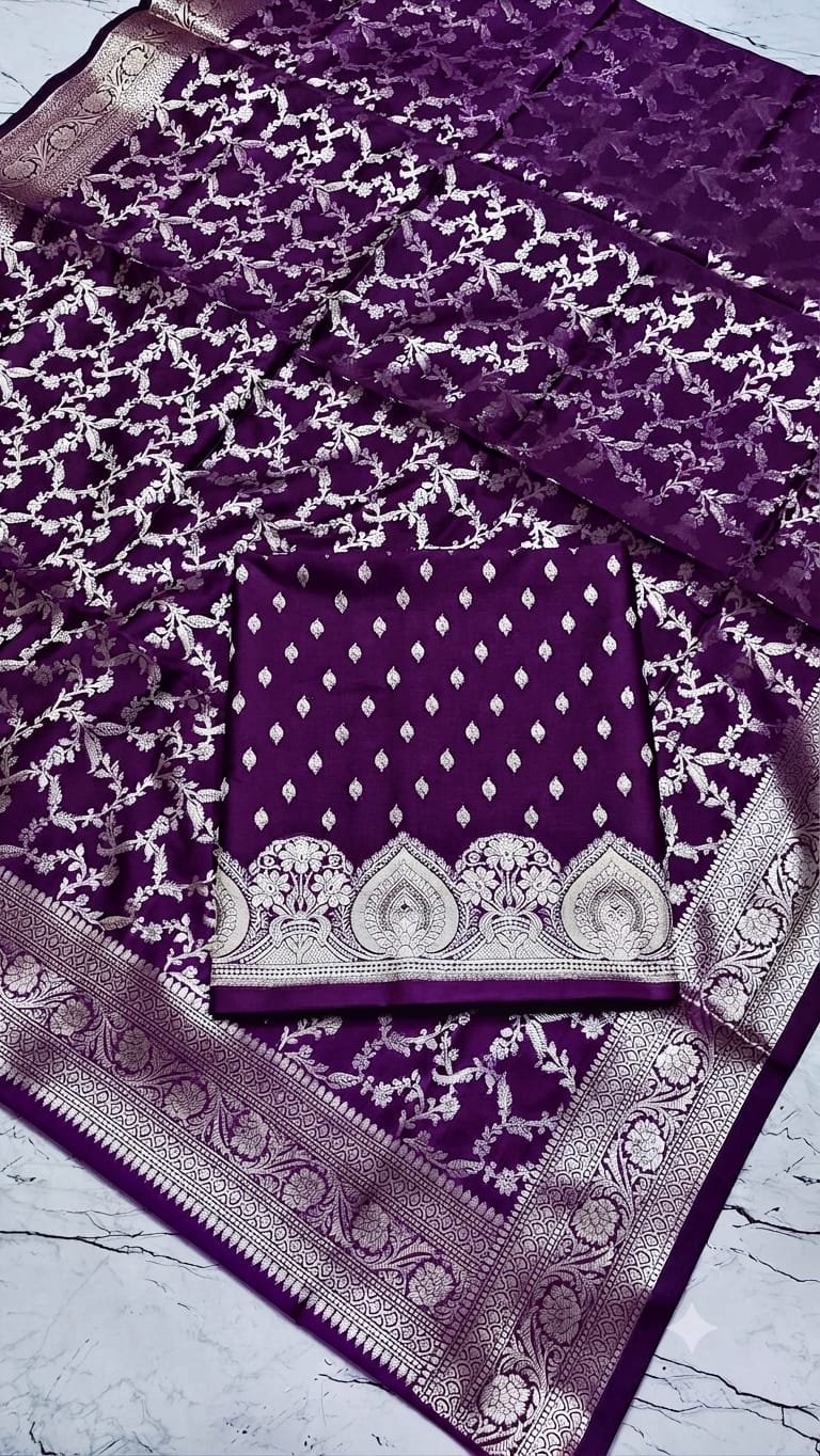 Silk katan zari weaving katban design - Image 2