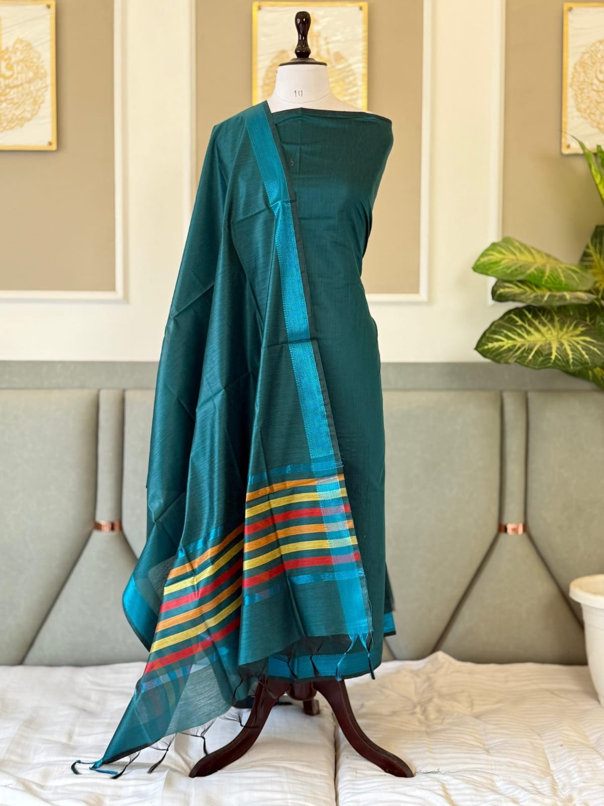 Banarasi Cotton Silk Suit